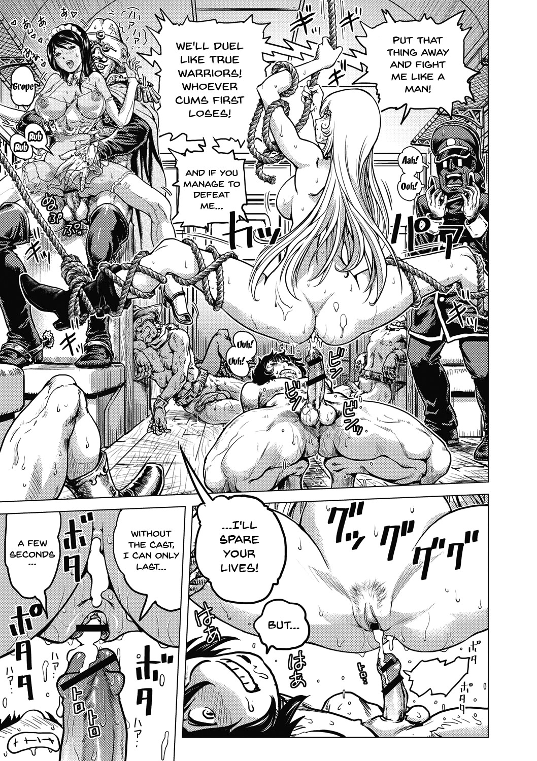 Hentai Manga Comic-Informal Heroine Gangbang-Read-168